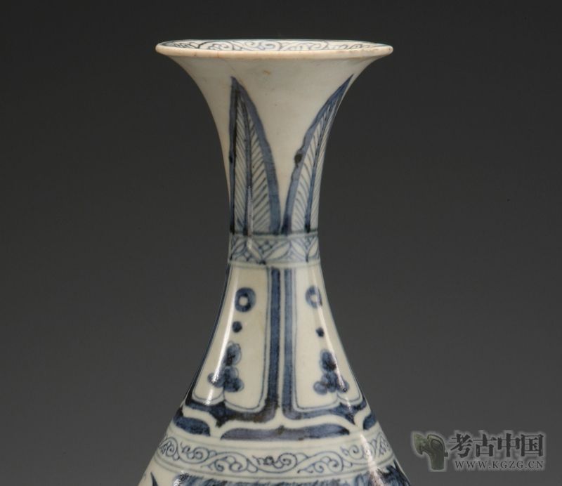 元代· 青花人物图玉壶春瓶（广东省博物馆） - 考古网