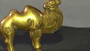 陕西秦始皇陵园出土国内所见最早单体金银骆驼